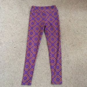 LuLuRoe size Tween leggings Worn once.